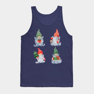 Christmas Gnomes Hand Drawn Tank Top